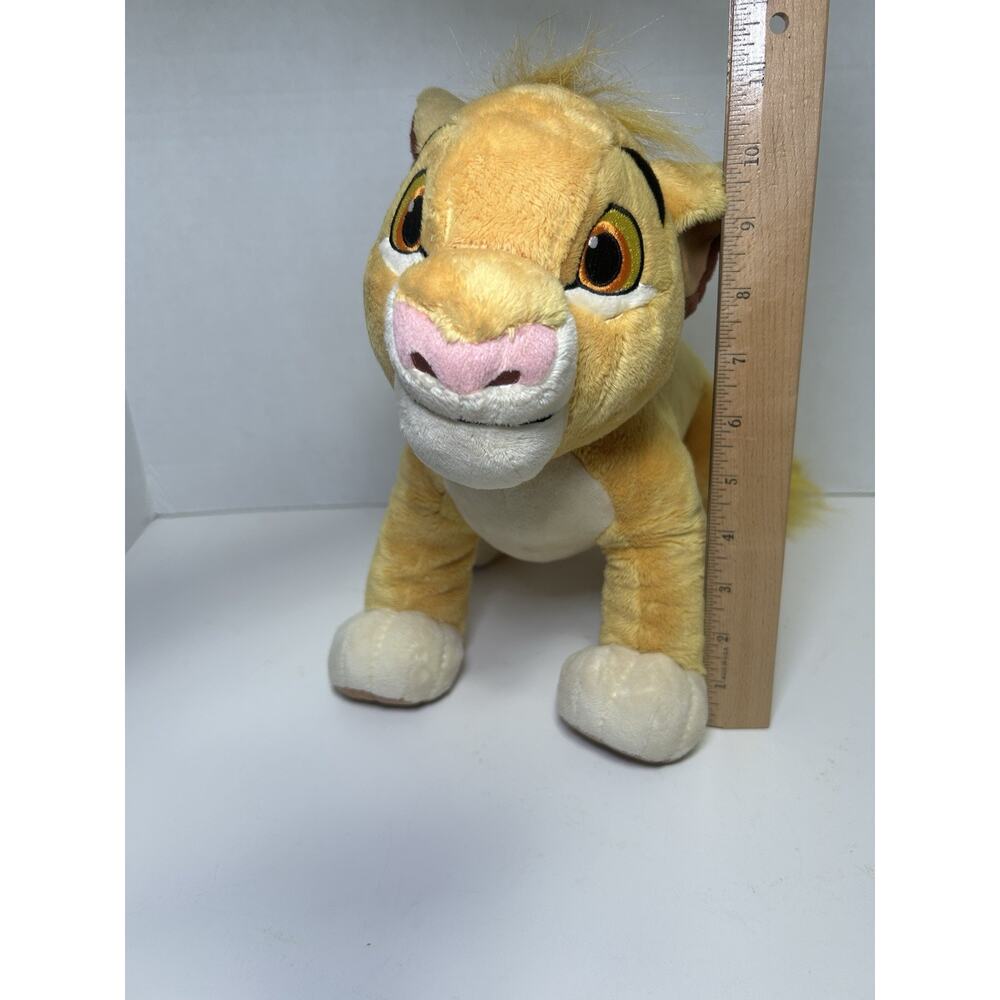 DISNEY STORE THE LION KING SIMBA PLUSH TOY 11”x12” MEDIUM STUFFED ANIMAL - Picture 6 of 7